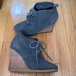 Express Suede booties. Size 8.5. Worn once